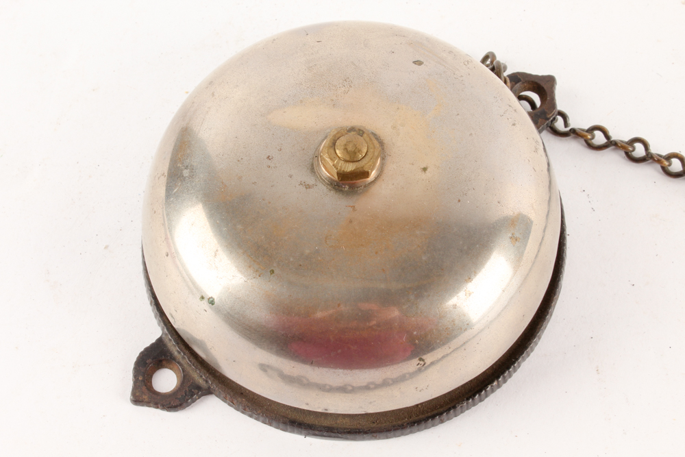 Antique Door Bells in Brass Bowl