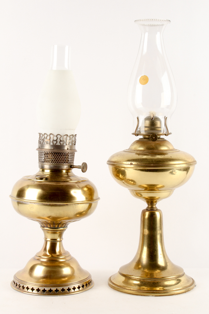Brass Hurricane Lamps
