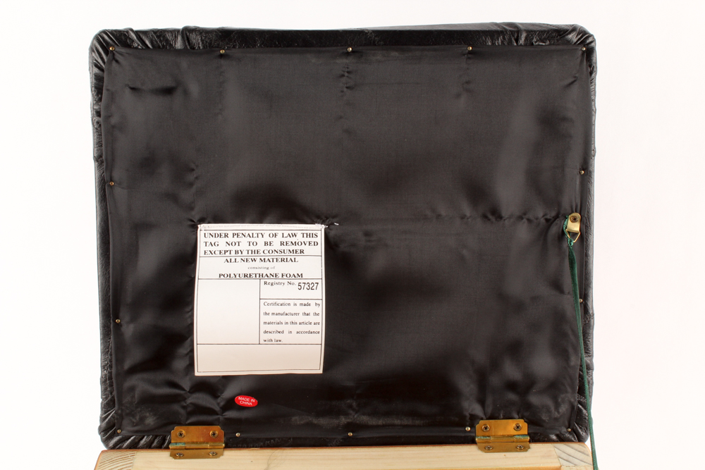 Handmade Pine Footstool with Drawers