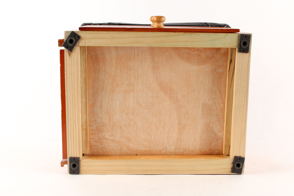 Handmade Pine Footstool with Drawers