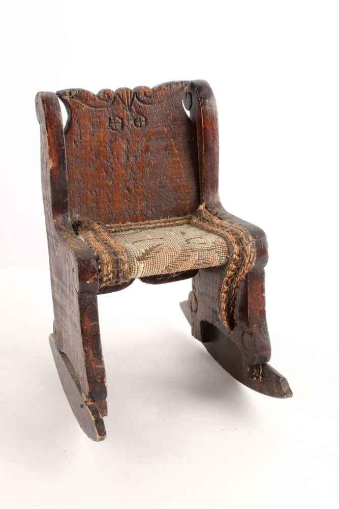 Vintage Handmade Wooden Doll Furniture