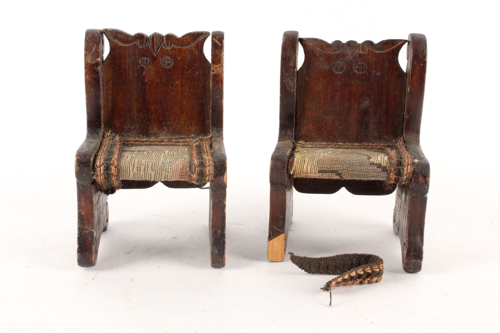 Vintage Handmade Wooden Doll Furniture