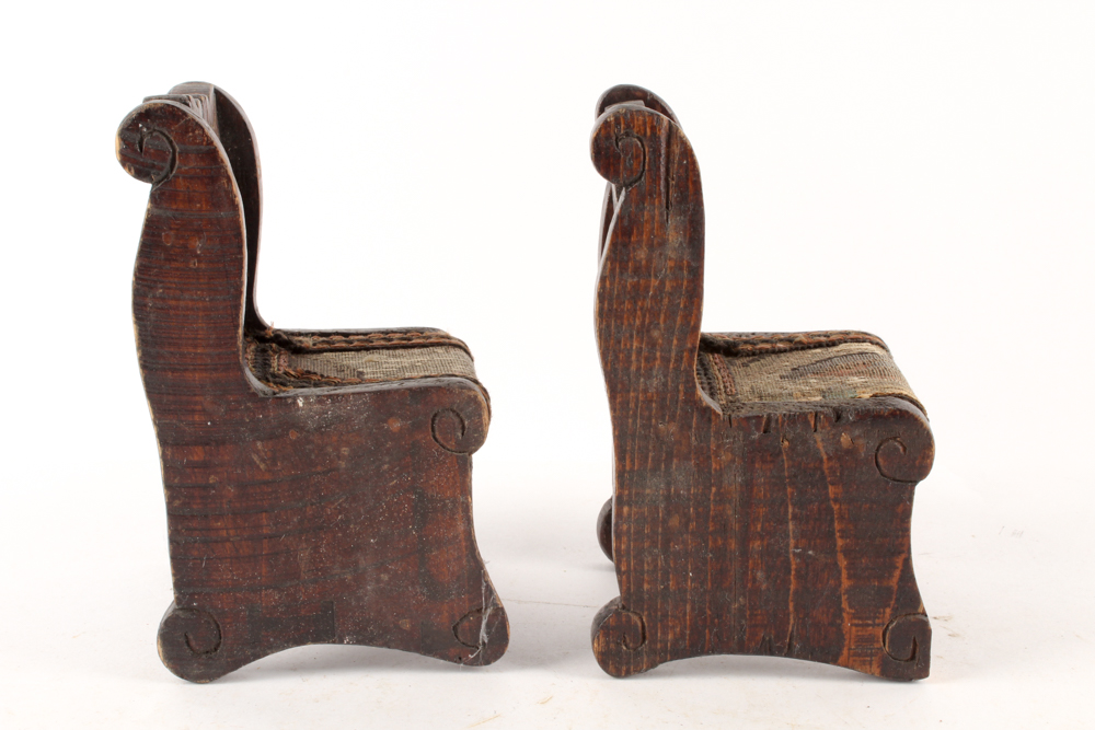 Vintage Handmade Wooden Doll Furniture