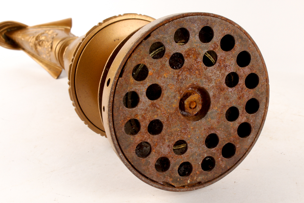 Antique Gold Tone Metal Decorative Ewers