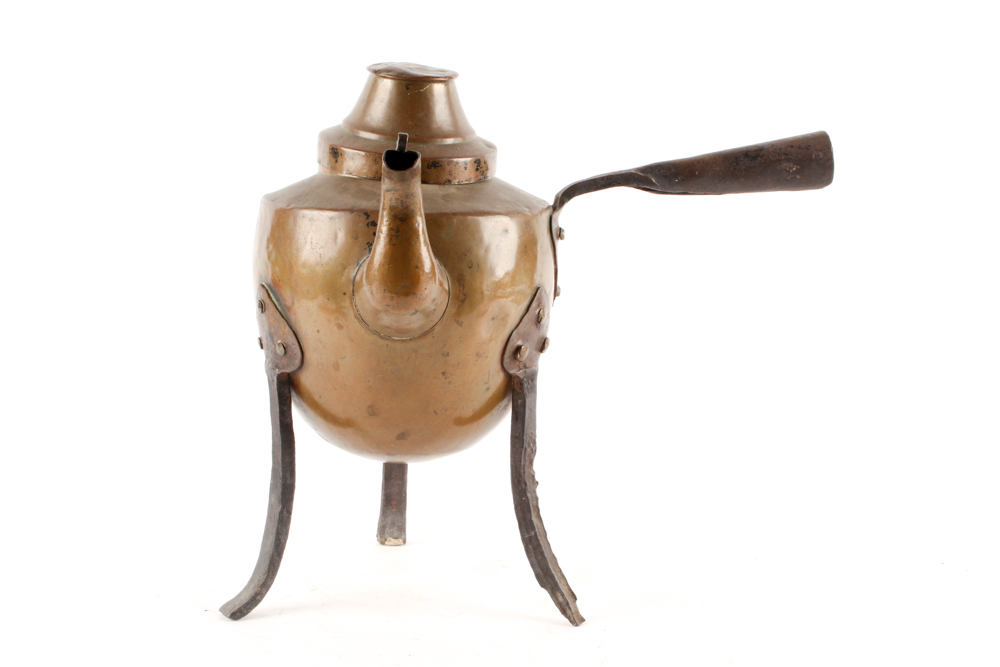 Antique Swedish Dovetail Copper Coffee Pot