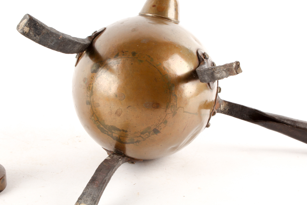 Antique Swedish Dovetail Copper Coffee Pot