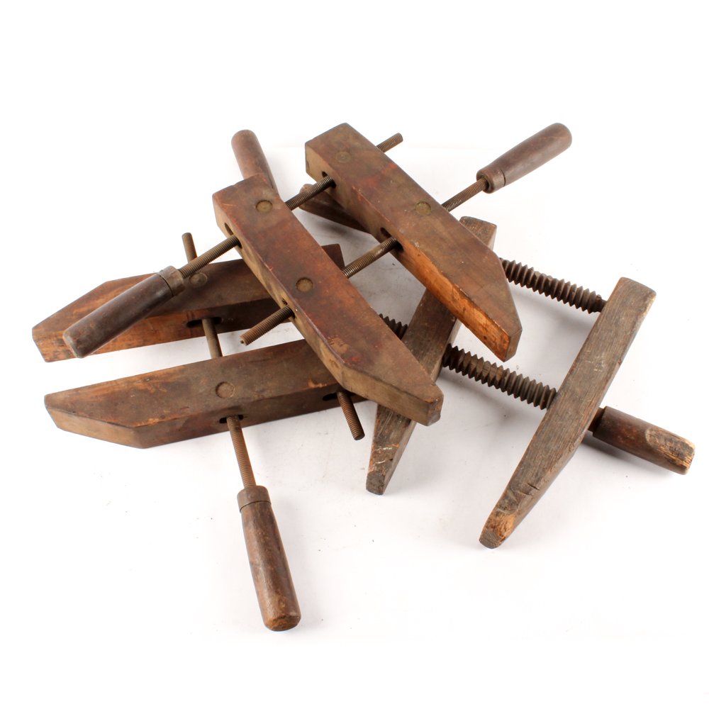 Antique Wooden Clamps