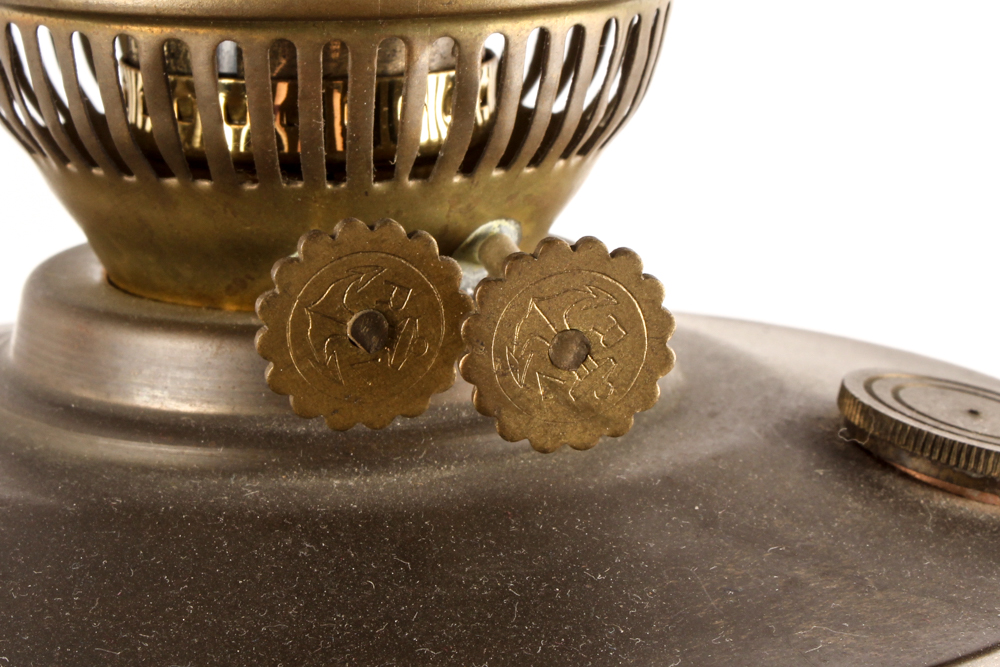 Antique Double Globe Parlor Lamp