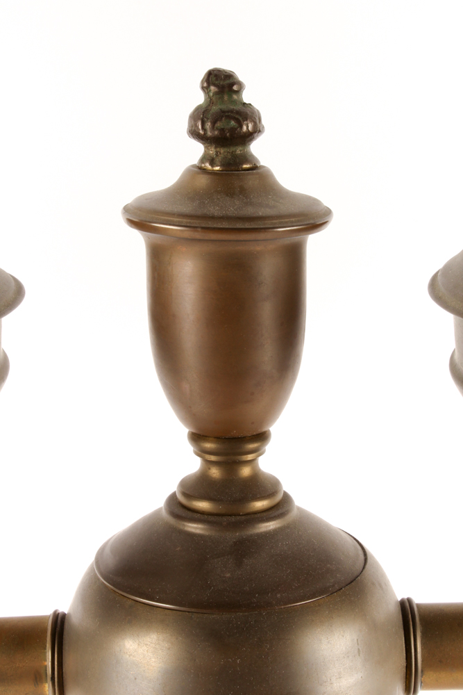 Antique Double Globe Parlor Lamp