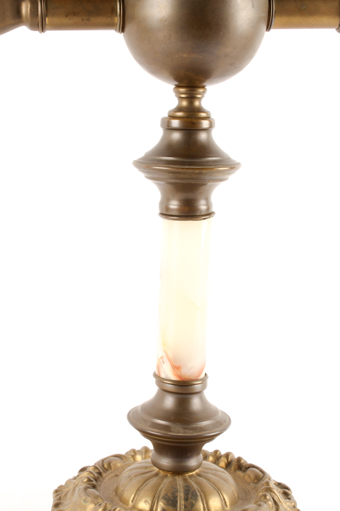 Antique Double Globe Parlor Lamp