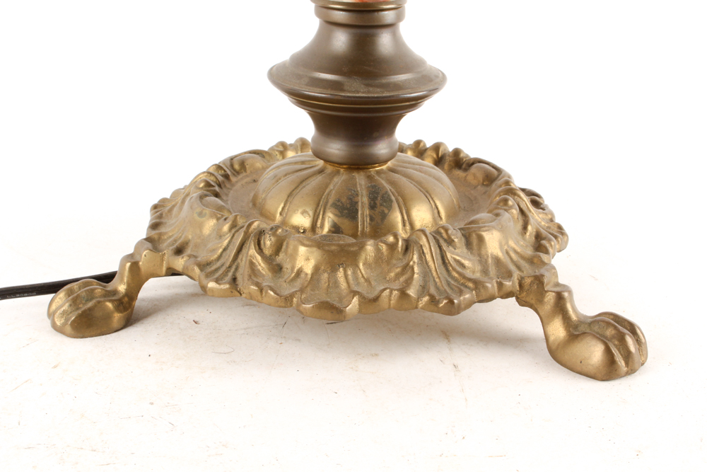 Antique Double Globe Parlor Lamp