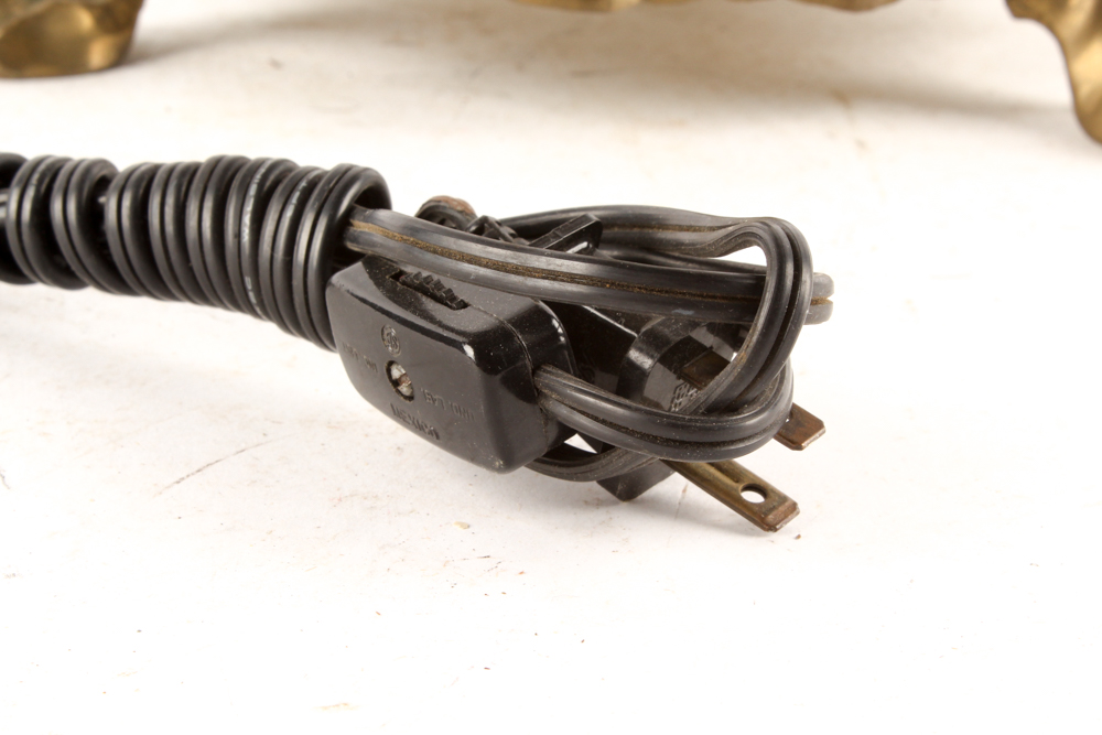 Antique Double Globe Parlor Lamp