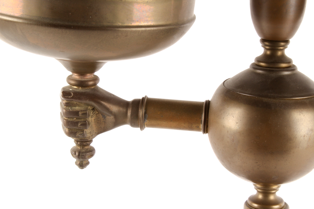 Antique Double Globe Parlor Lamp