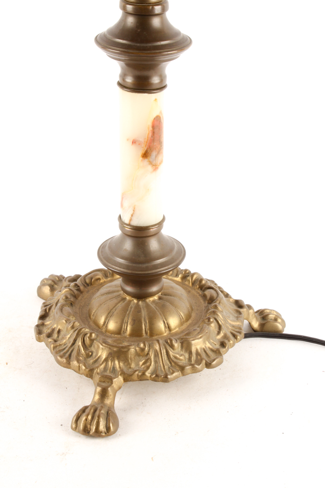 Antique Double Globe Parlor Lamp