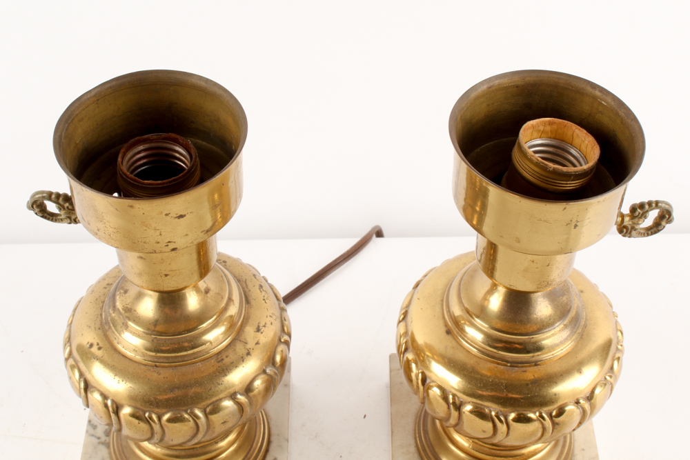 Antique Brass Hurricane Lamps