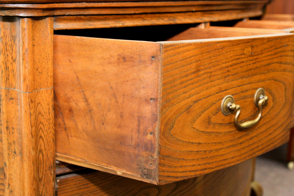 Antique Victorian Oak Dresser with Mirror