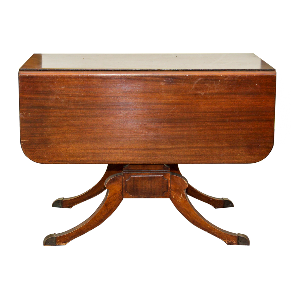 Vintage  Mahogany Drop Leaf Extension Table by Extensole