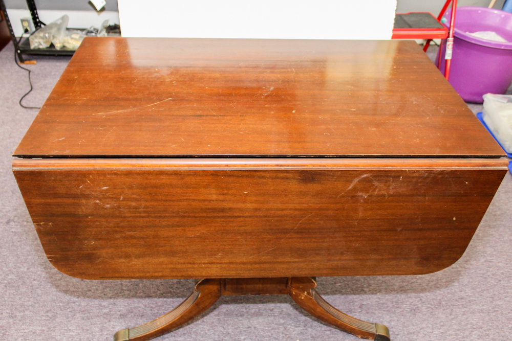 Vintage  Mahogany Drop Leaf Extension Table by Extensole