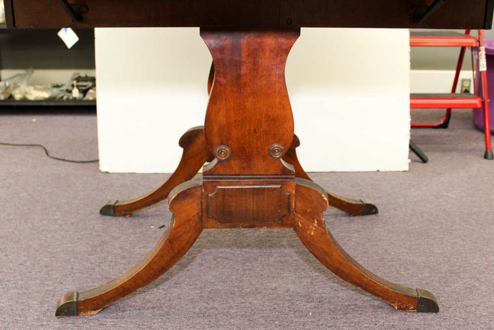 Vintage  Mahogany Drop Leaf Extension Table by Extensole