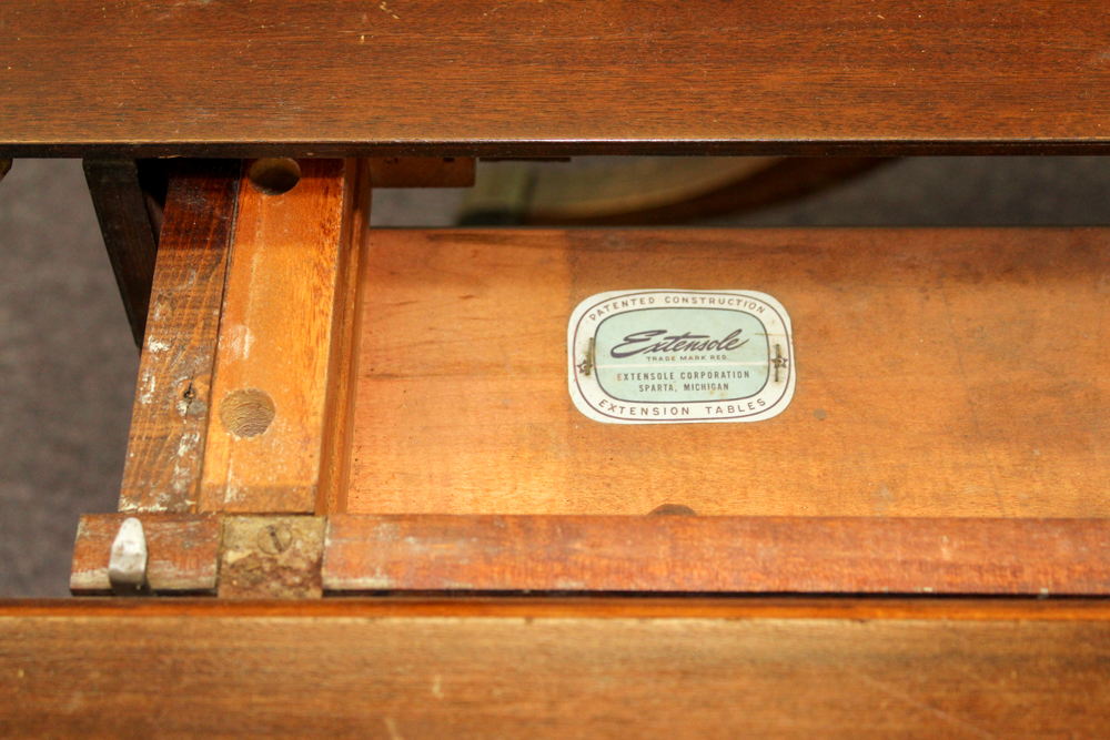 Vintage  Mahogany Drop Leaf Extension Table by Extensole