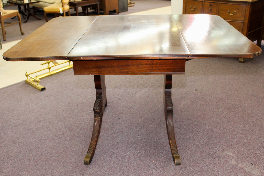 Vintage  Mahogany Drop Leaf Extension Table by Extensole