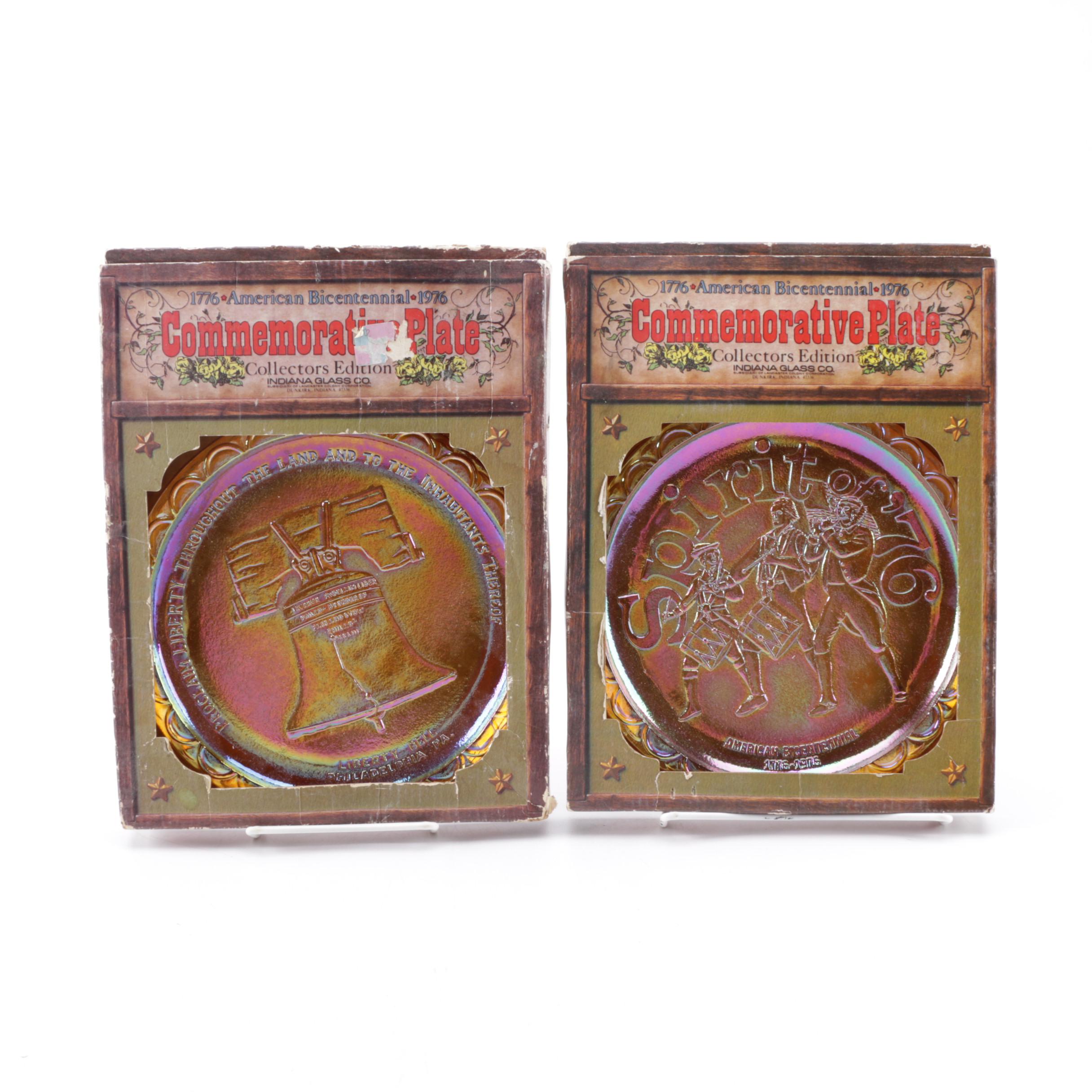 Indiana Glass 1776-1976 Bicentennial Commemorative Plates