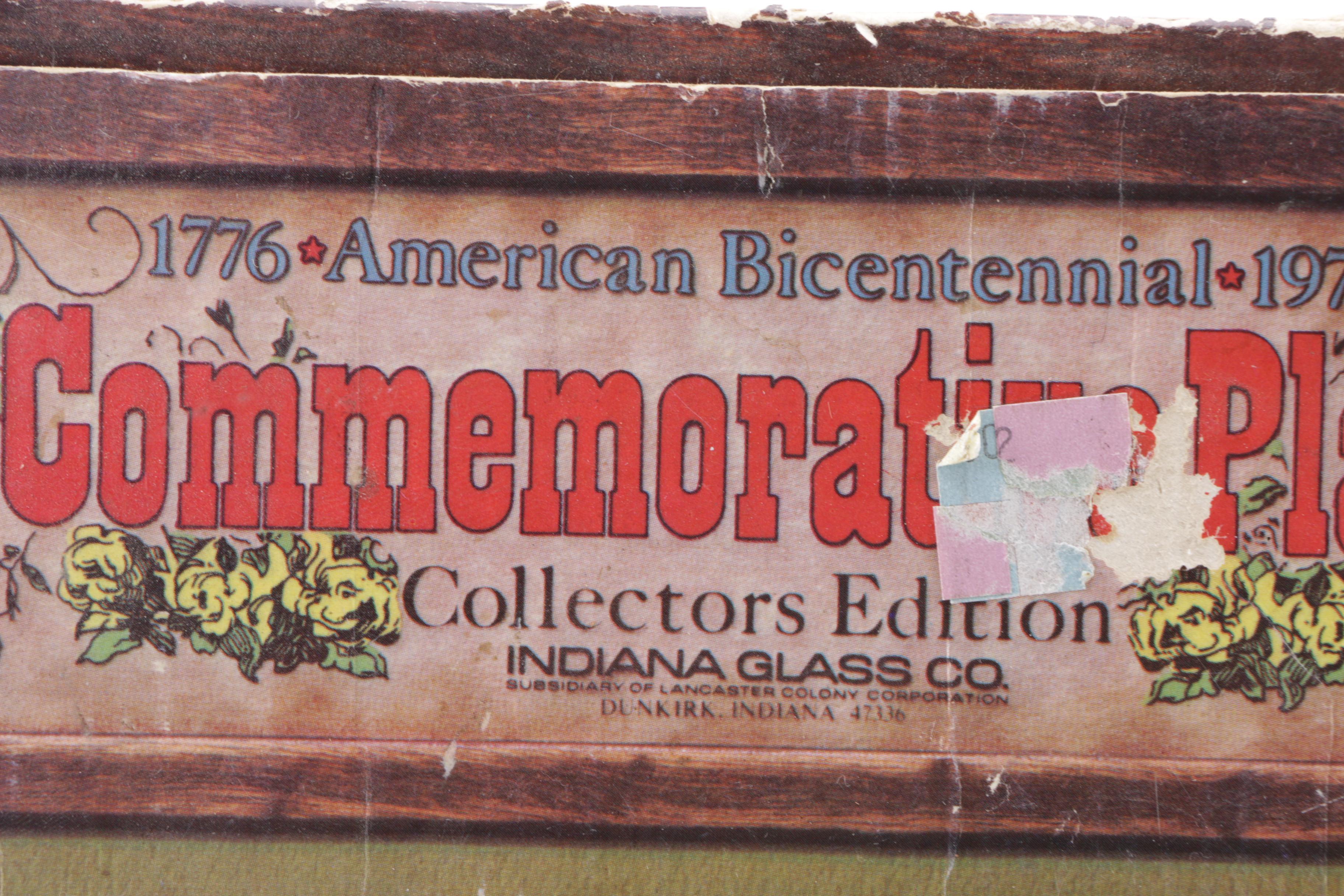 Indiana Glass 1776-1976 Bicentennial Commemorative Plates