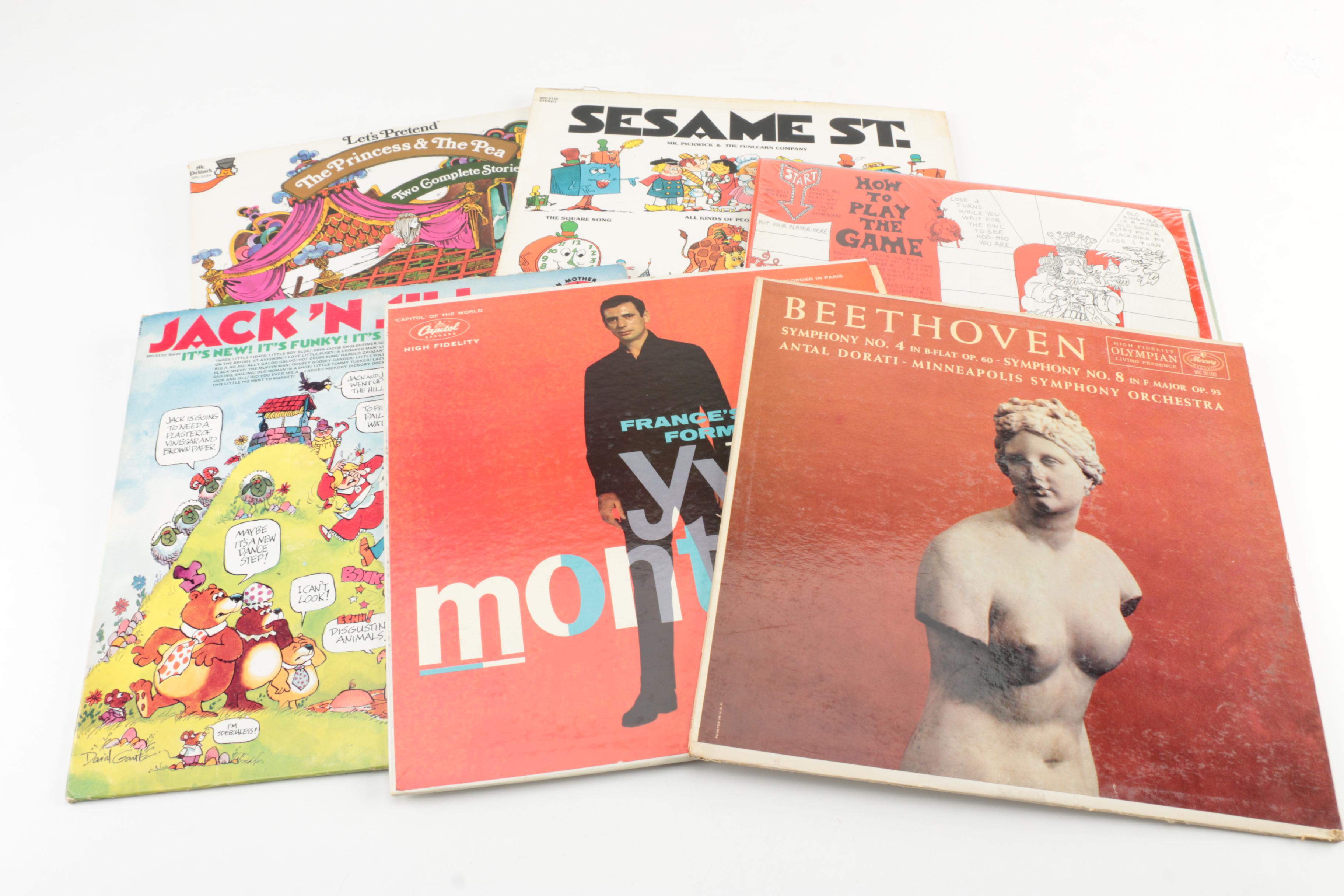 Vintage Classical and Children's LPs including Disney, Sesame Street