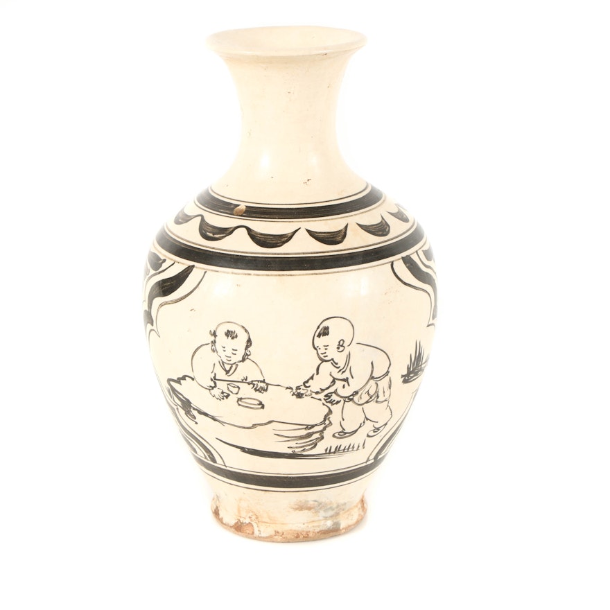 Chinese Cizhou Style Ceramic Vase