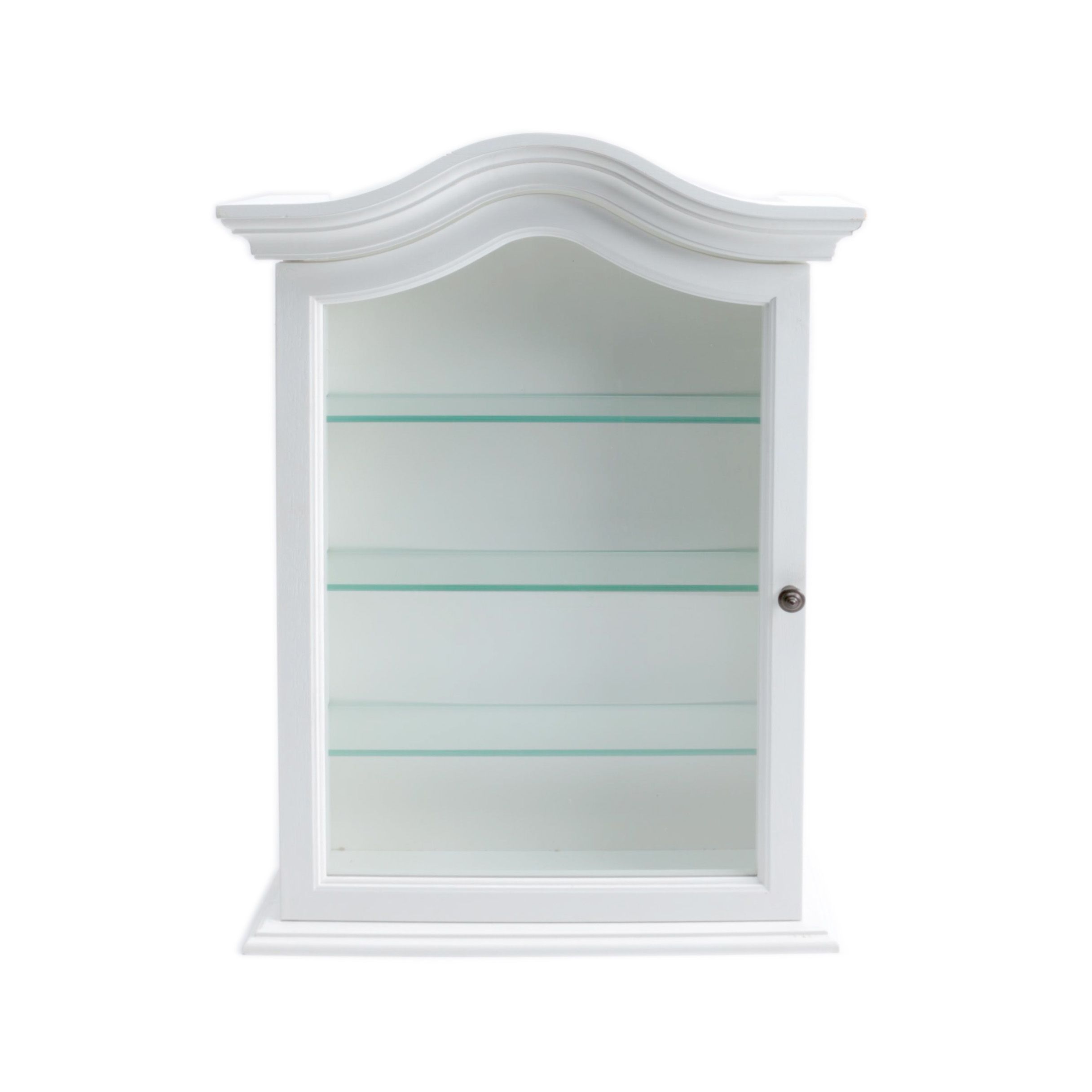 White Wood Curio Cabinet