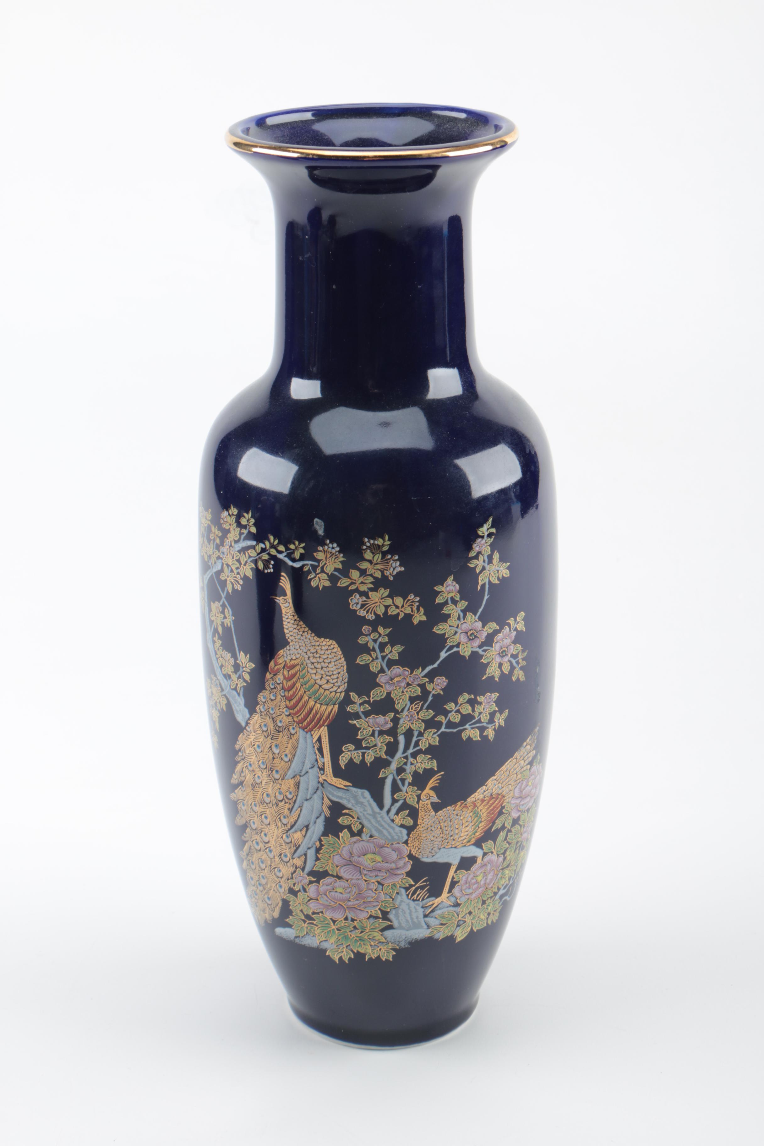 MCI Japan Three-Piece Ceramic Vase and Urn Set