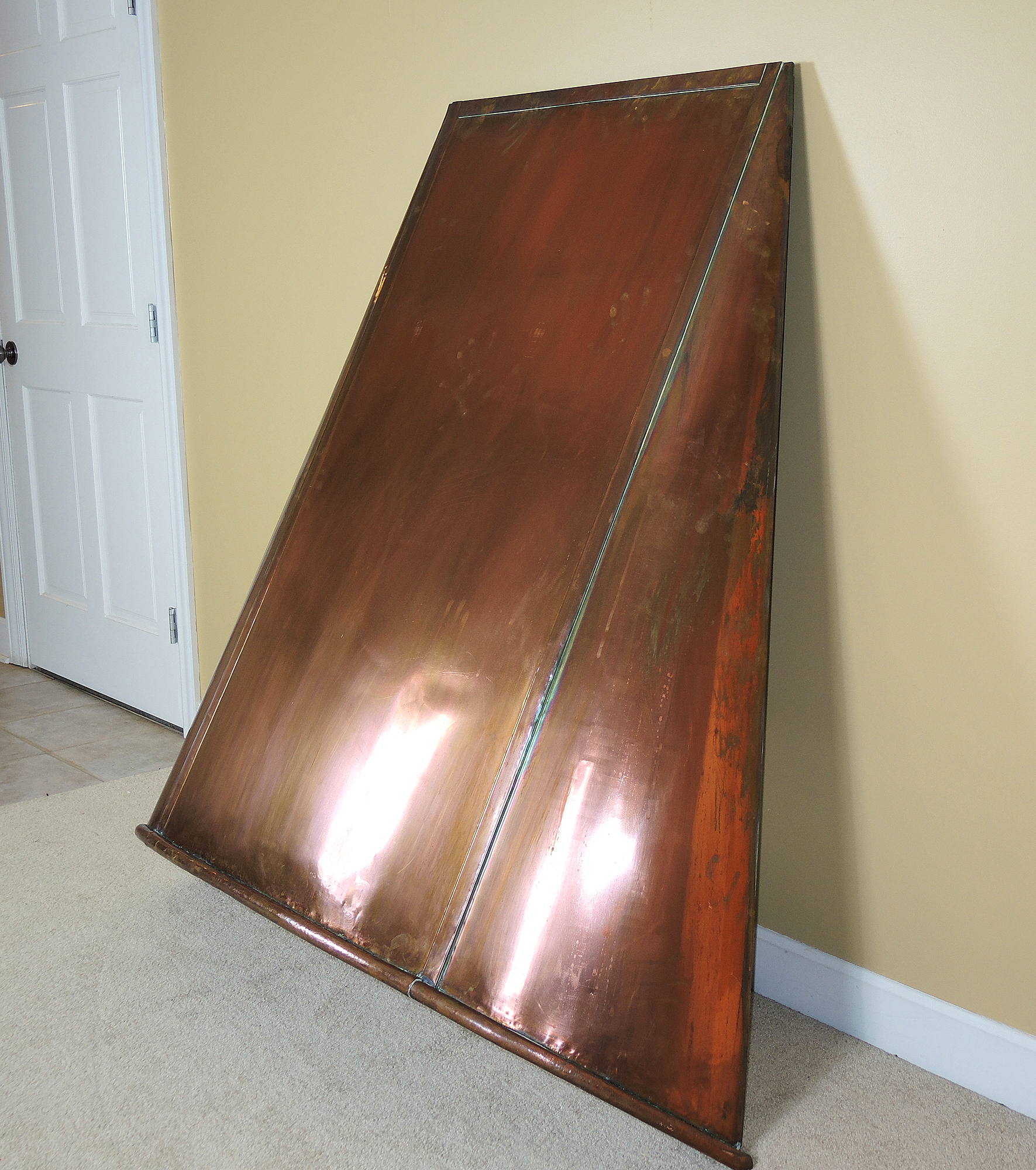 Large Copper Fireplace Hood