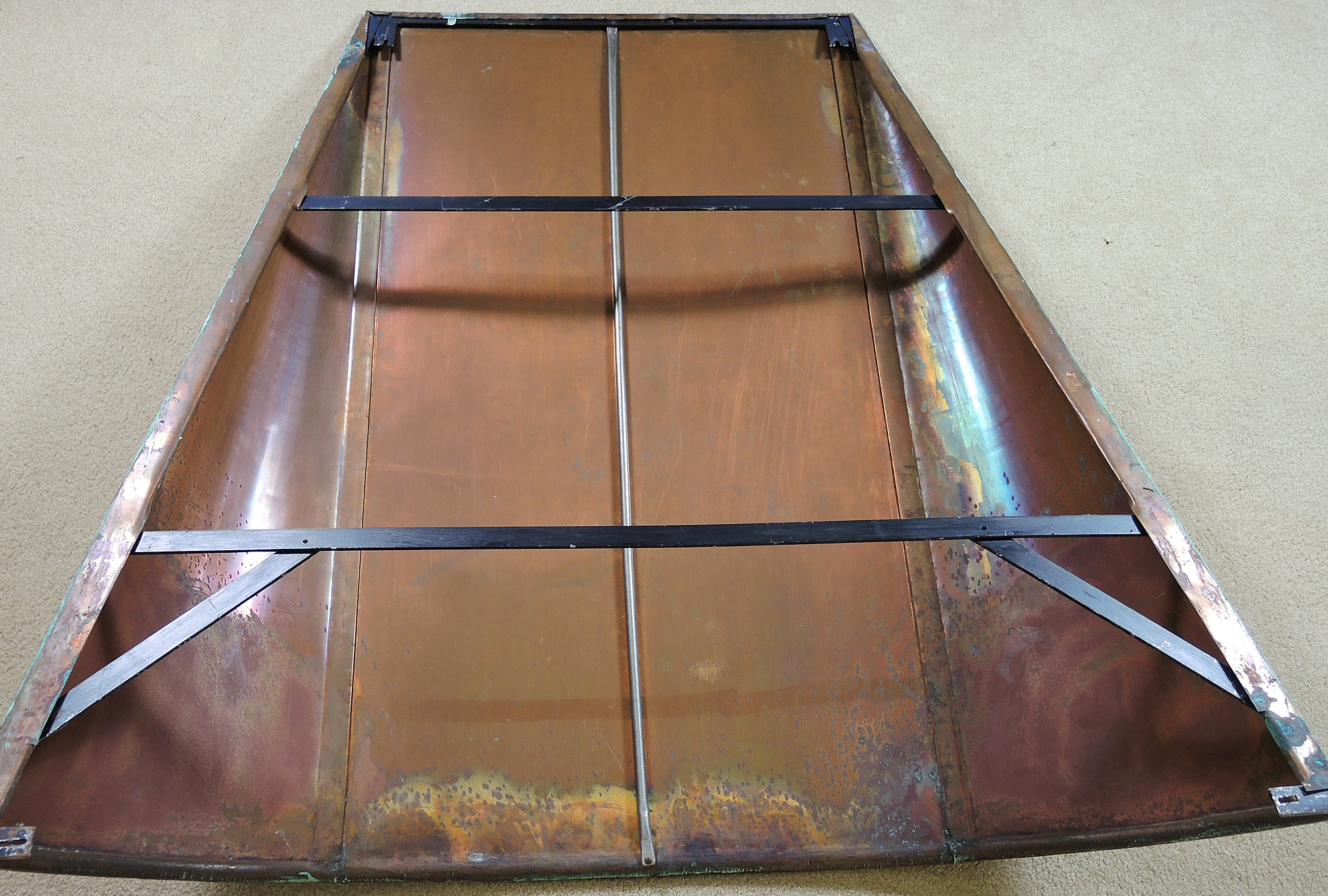 Large Copper Fireplace Hood