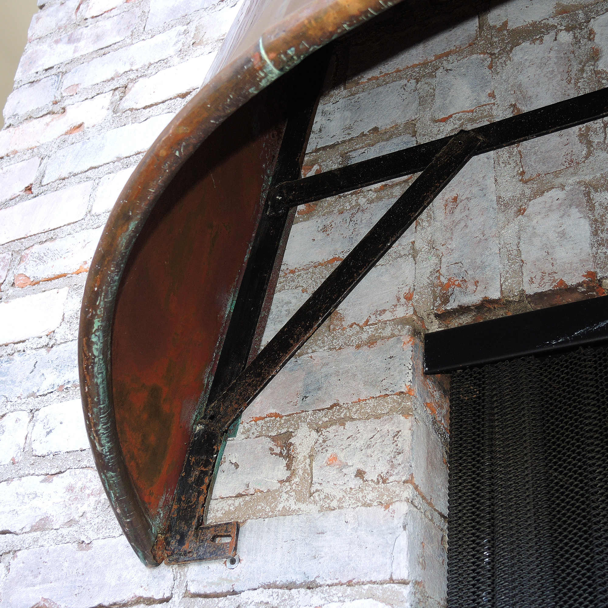 Large Copper Fireplace Hood