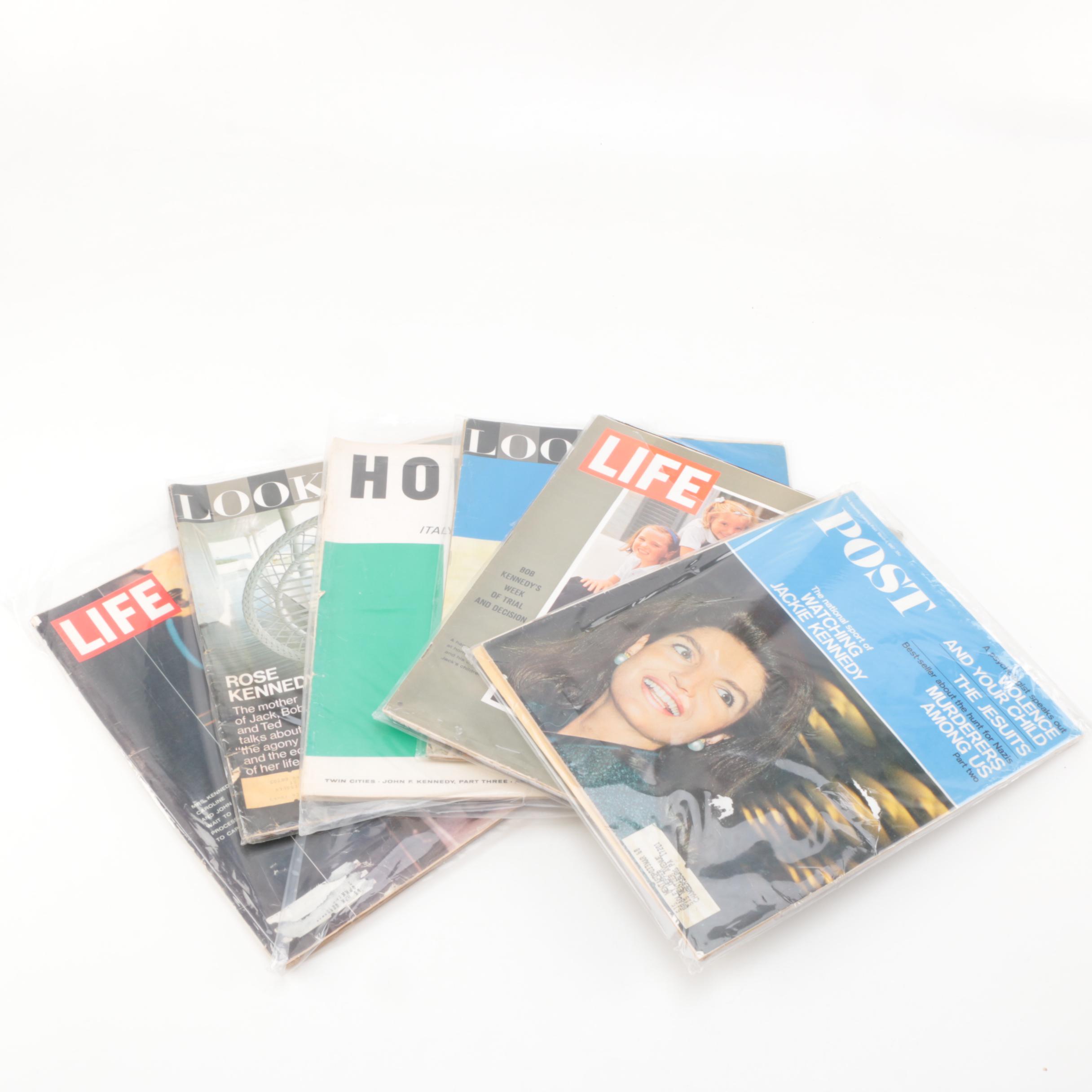 Assorted Vintage Magazines featuring The Kennedy Family