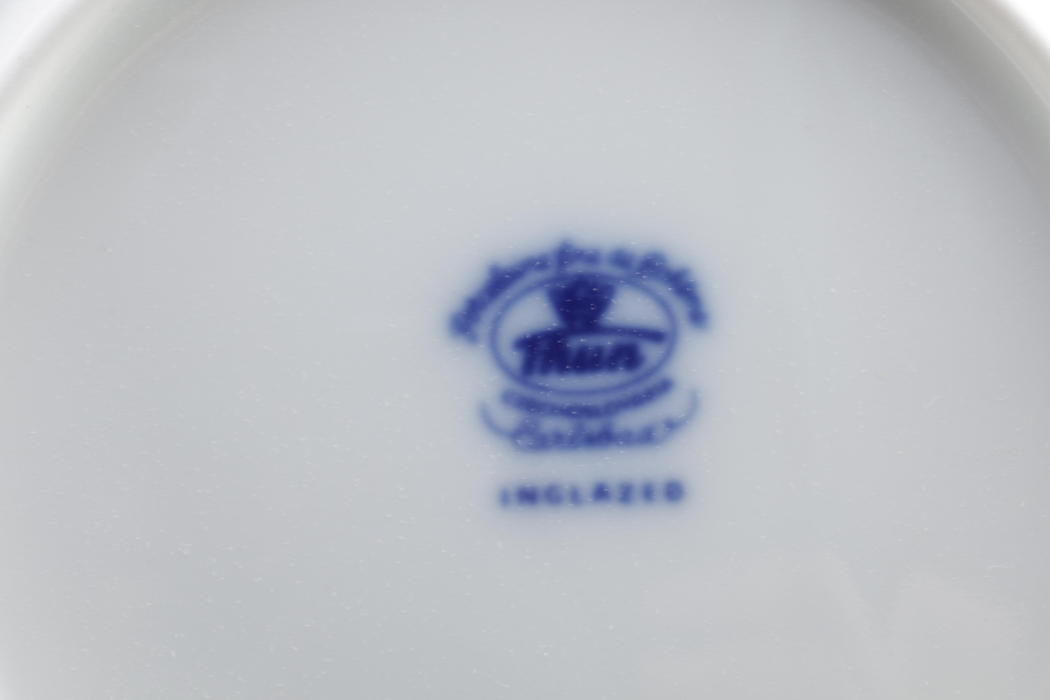 Vintage Duchcov and Thun "Blue Onion" Porcelain Tableware