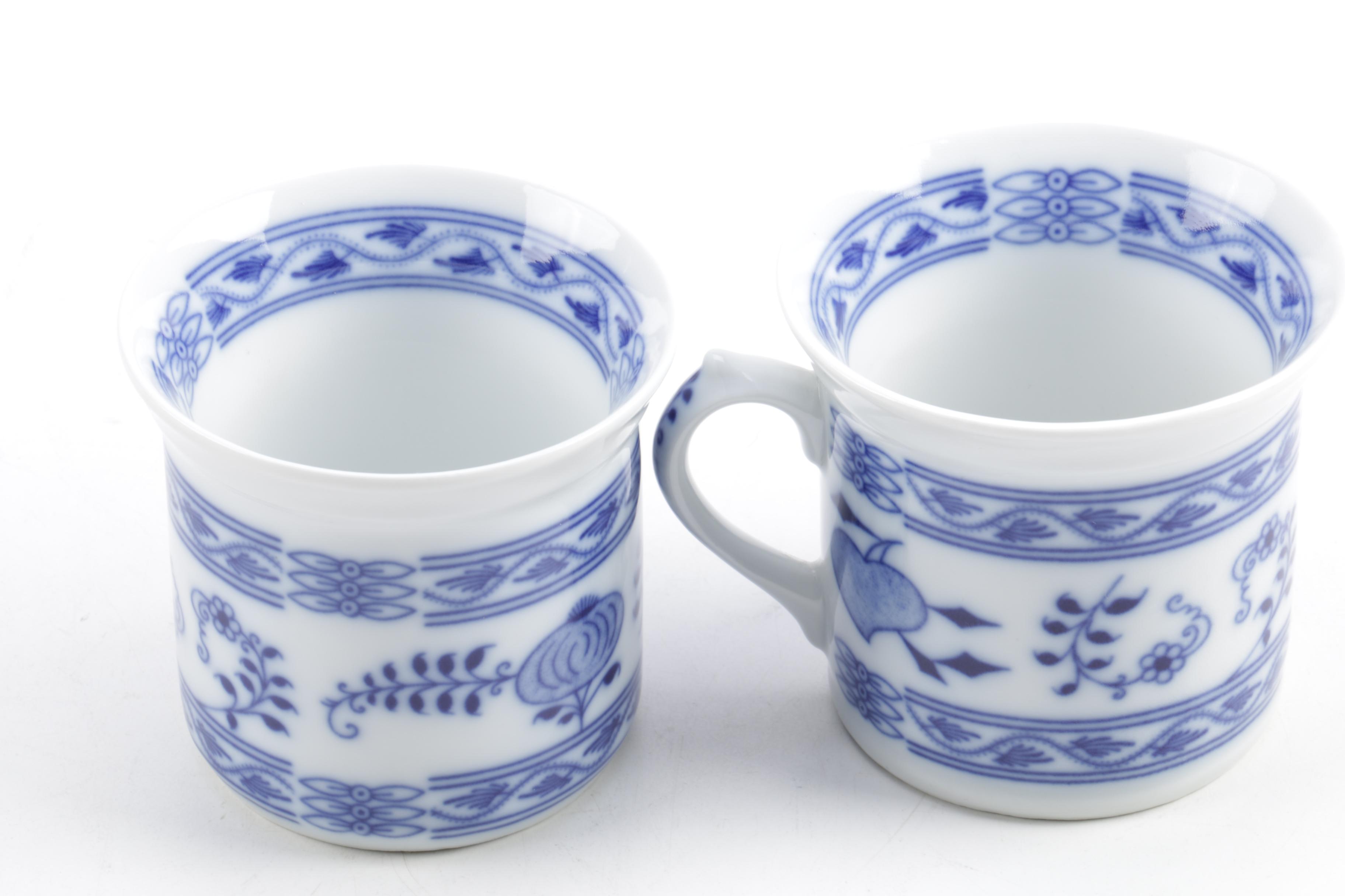 Vintage Duchcov and Thun "Blue Onion" Porcelain Tableware