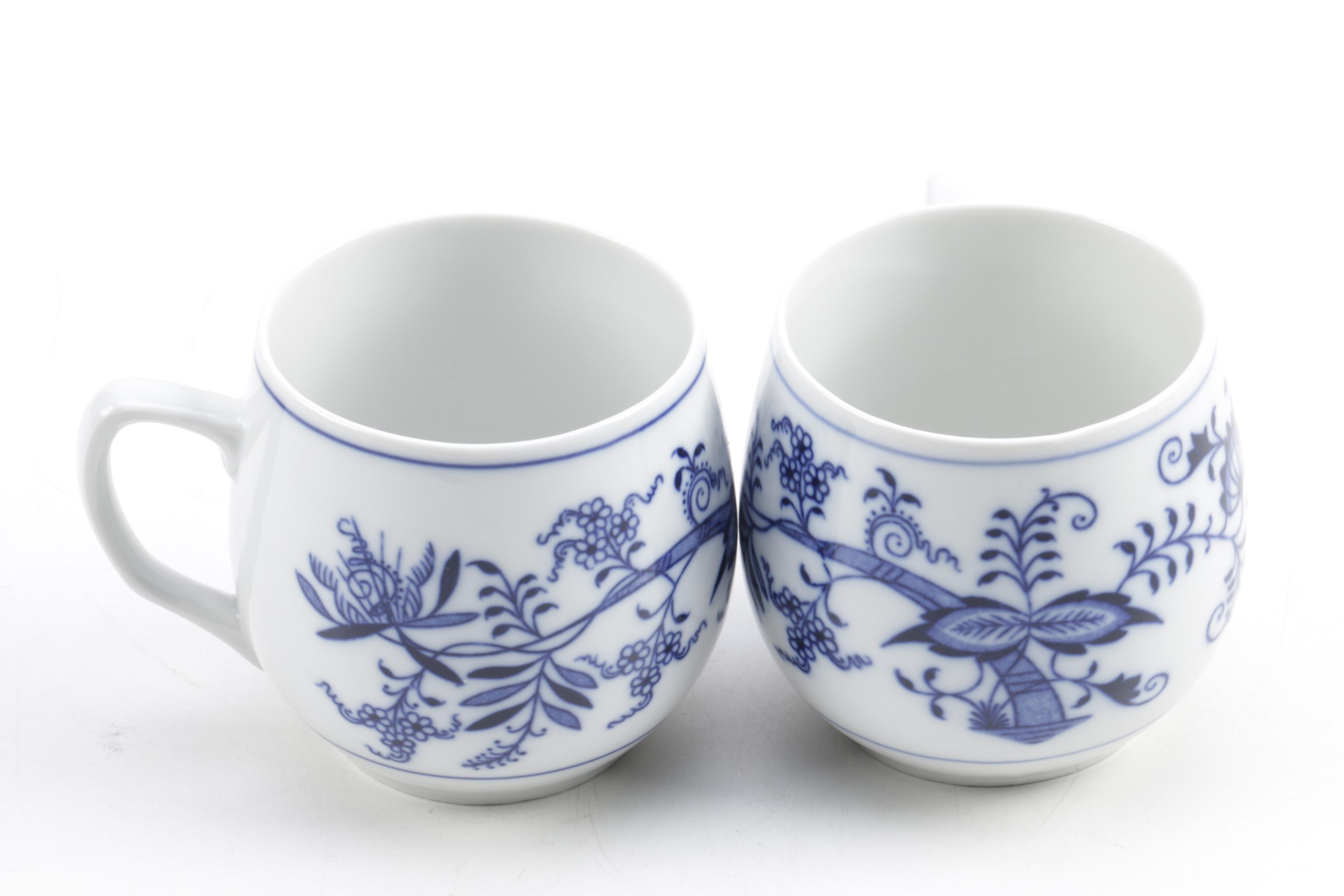 Vintage Duchcov and Thun "Blue Onion" Porcelain Tableware