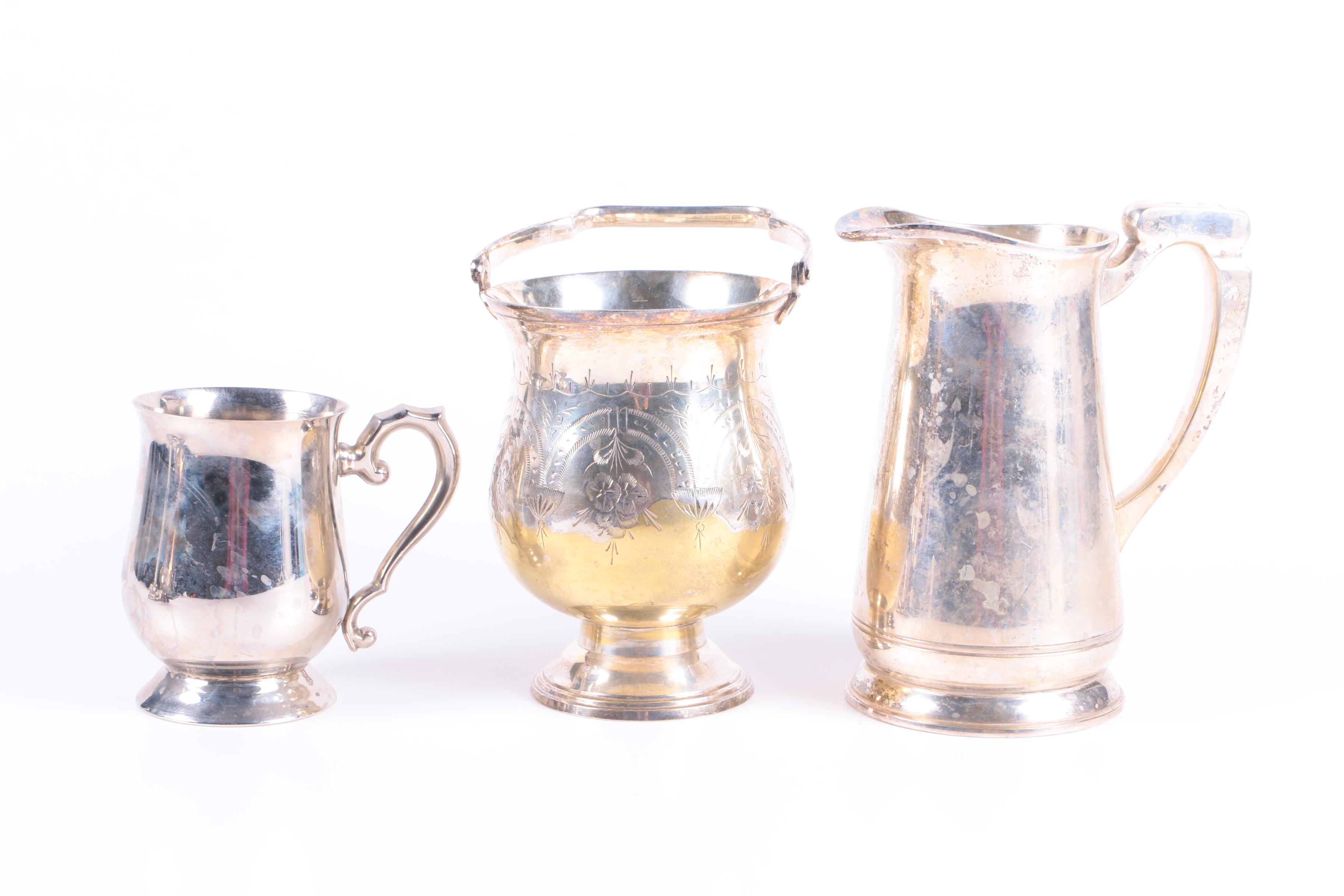 Vintage and Antique Yeoman Plate, F.B. Rogers and Other Silver Plate Tableware