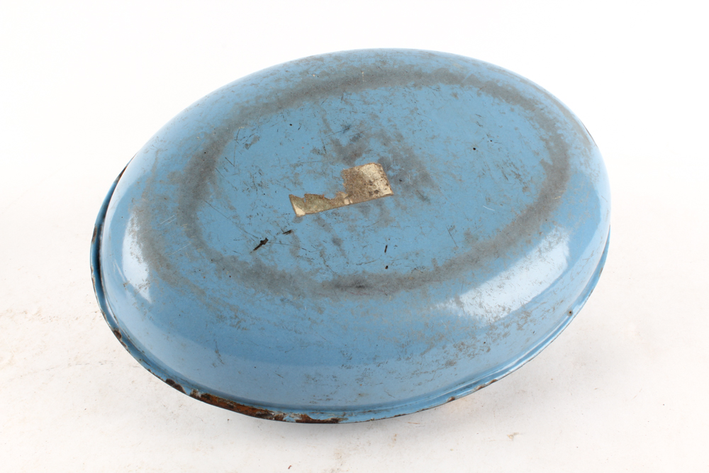 Vintage Enamel and Brass Bed and Carriage Foot Warmers