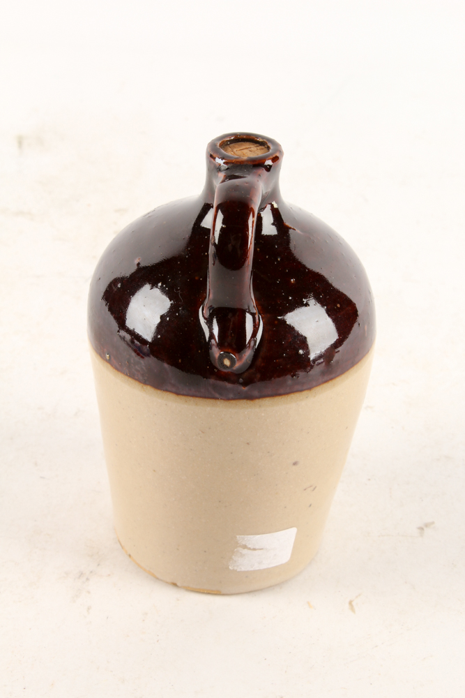 Antique Miniature Detrick Distilling Co. "Motto Jug" and Stoneware Jug