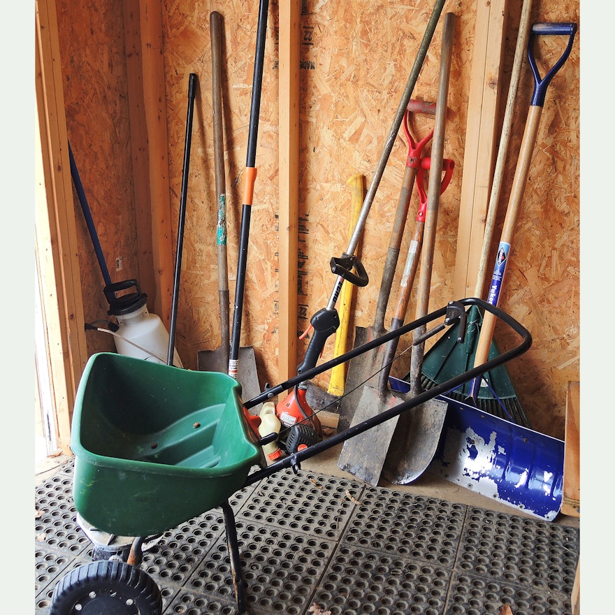 Garden Tools and Gas Trimmer