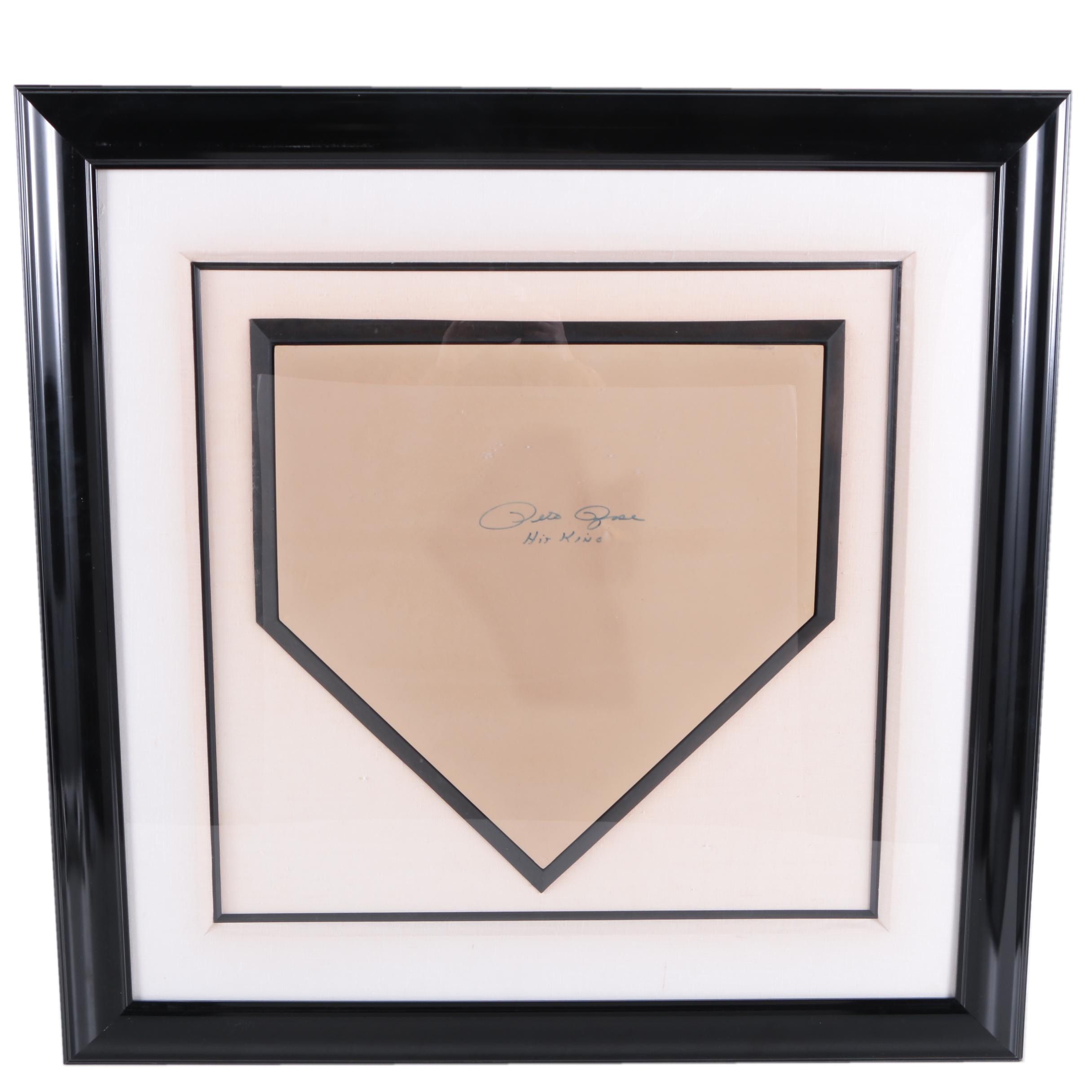 Pete Rose Autographed Major League Baseball Home Plate