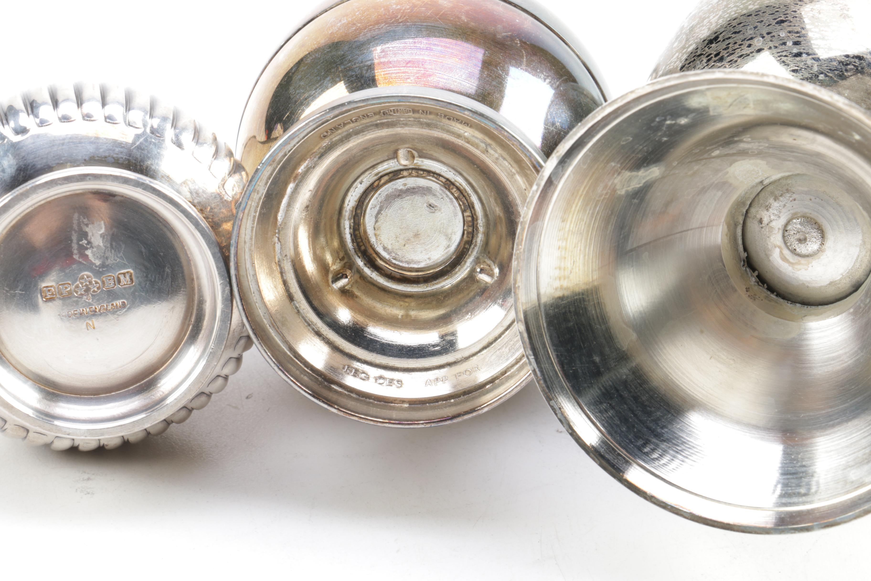Silver-Plated and Toned Shaker Collection Including Oneida