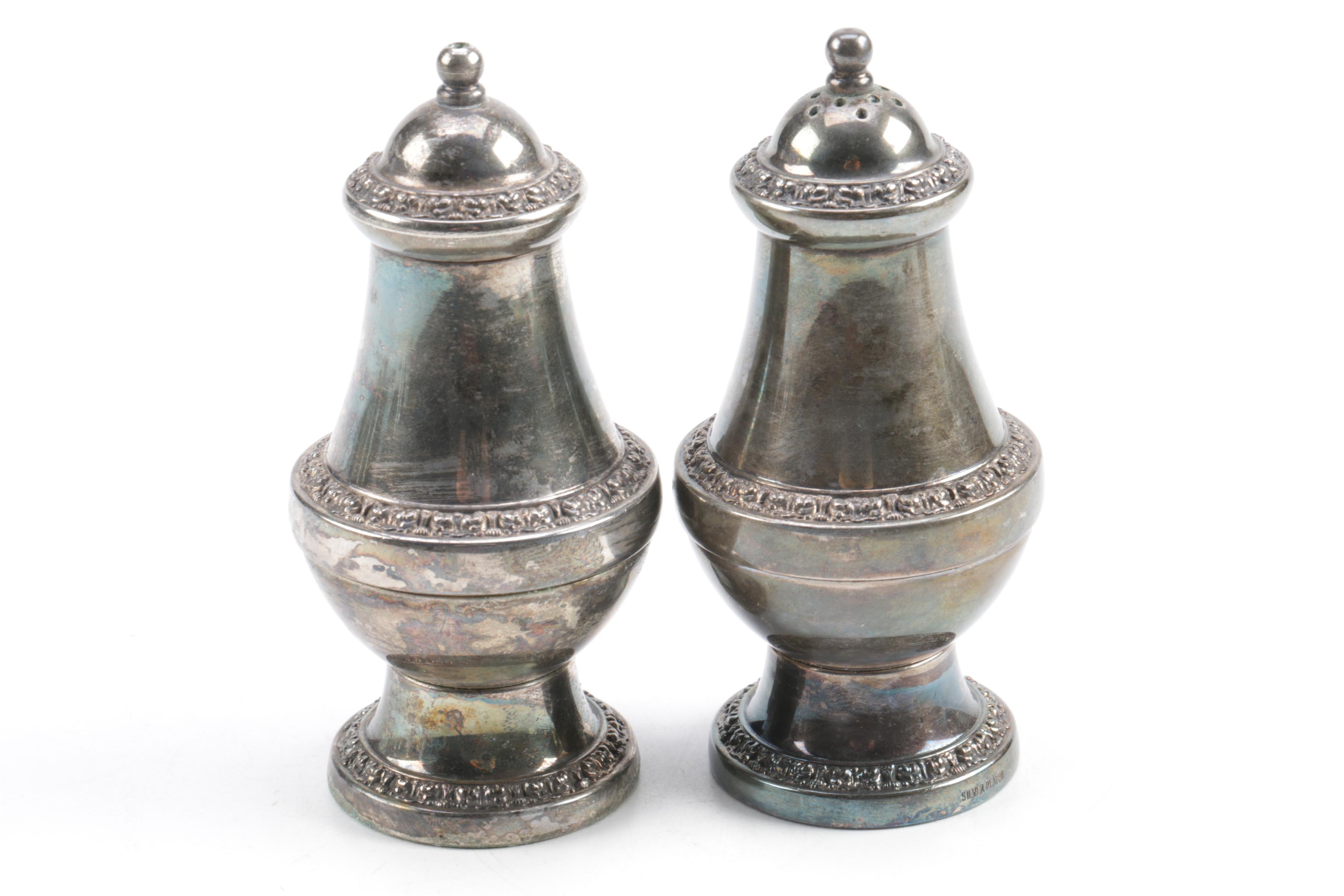 Silver-Plated and Toned Shaker Collection Including Oneida