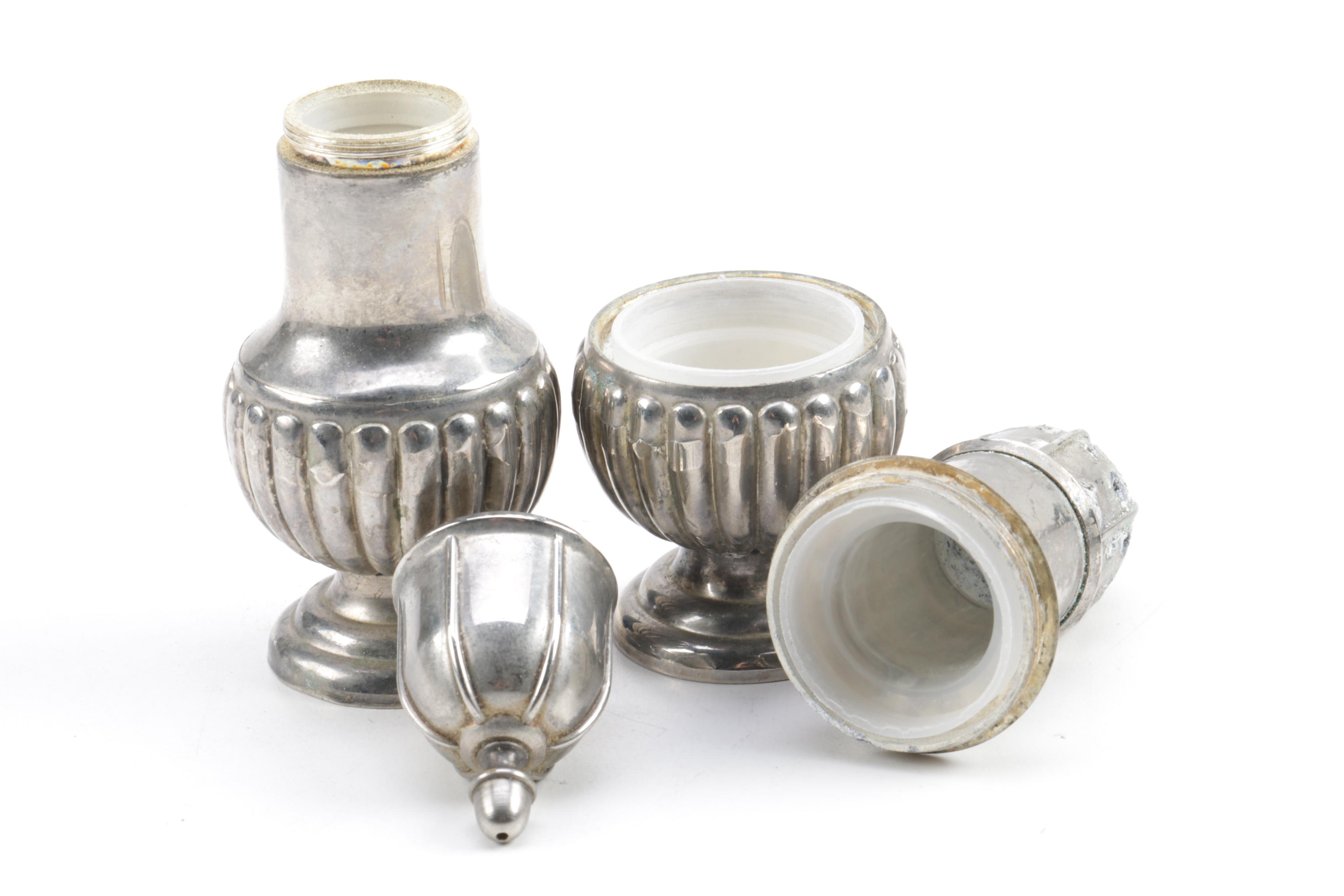 Silver-Plated and Toned Shaker Collection Including Oneida