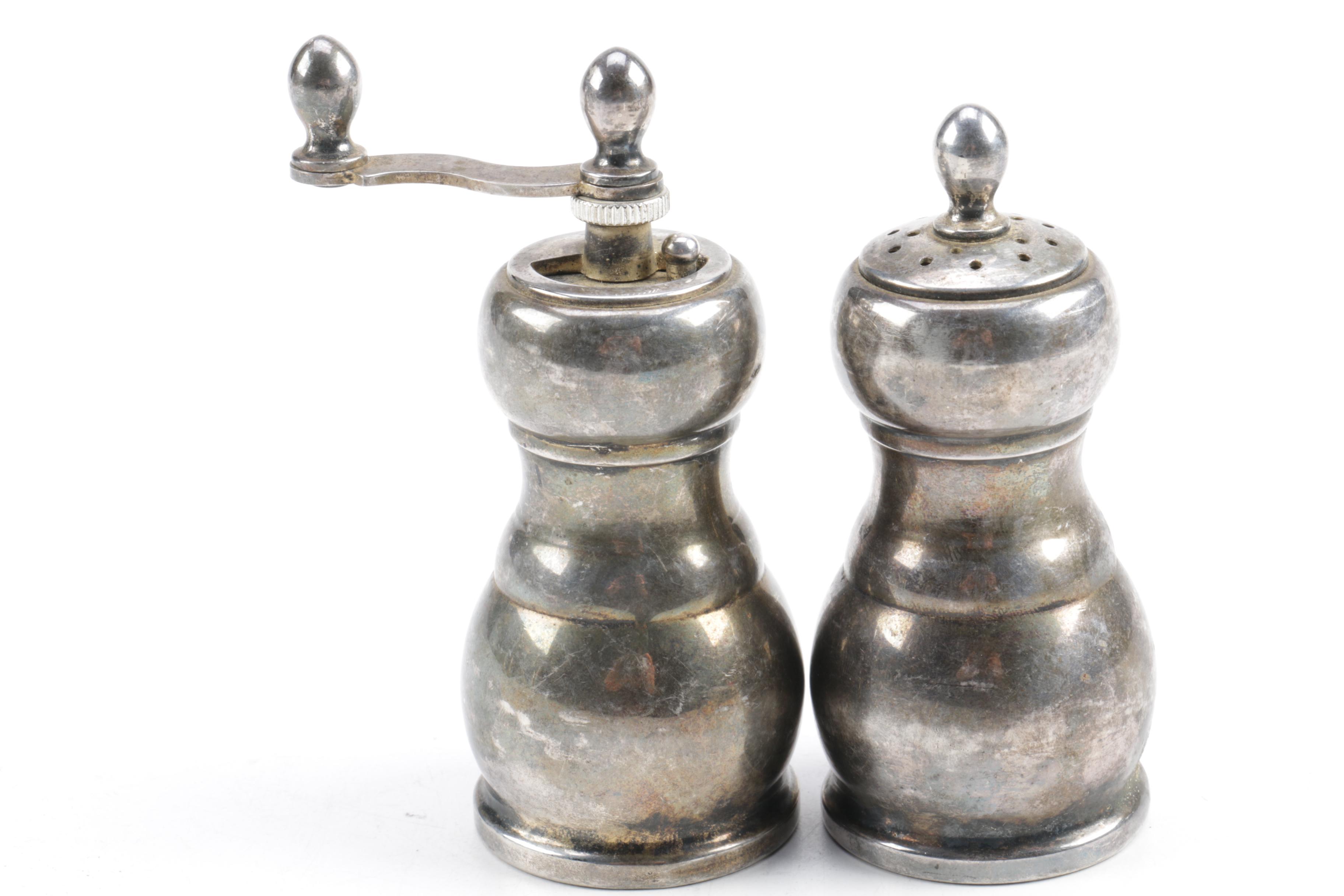 Silver-Plated and Toned Shaker Collection Including Oneida