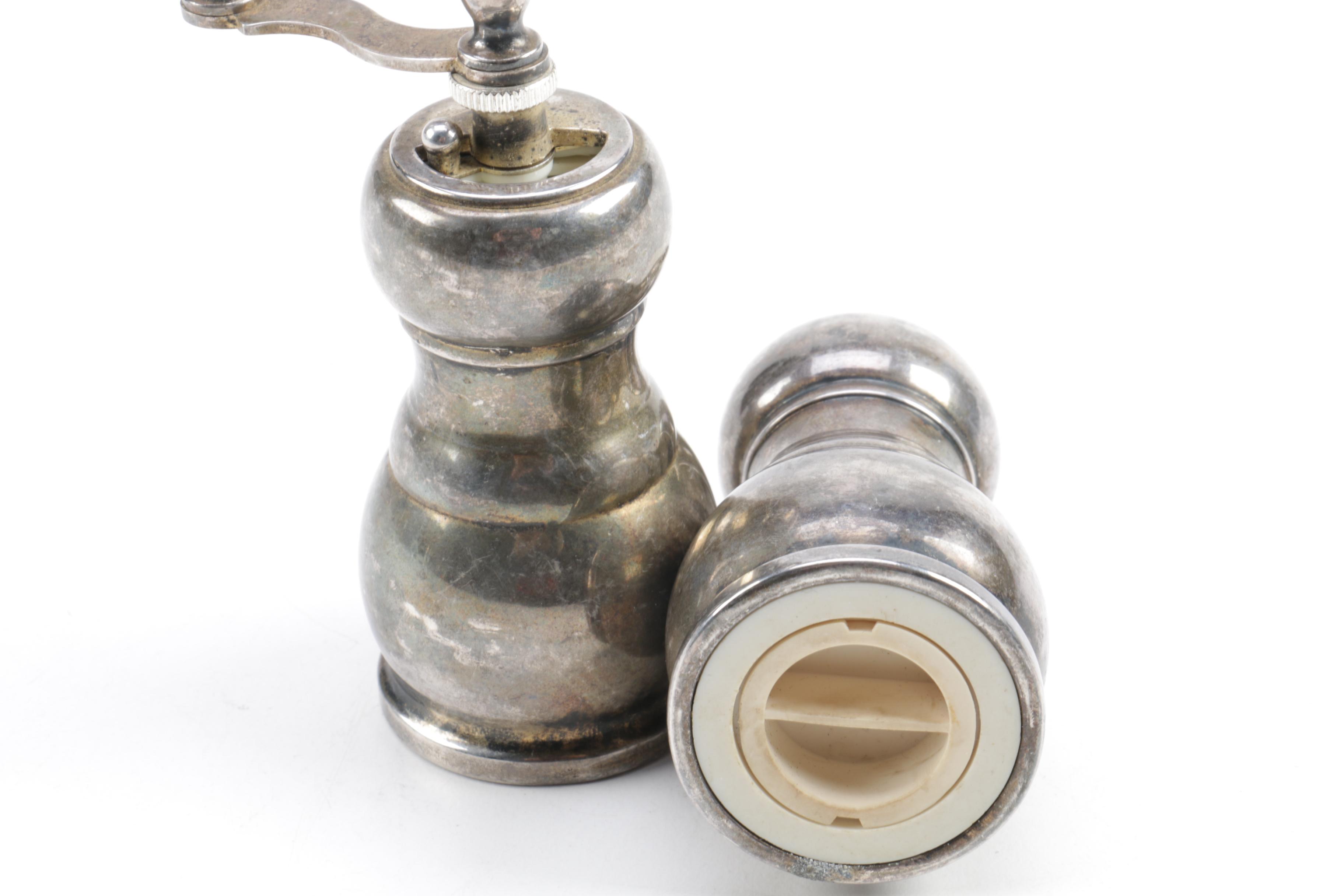 Silver-Plated and Toned Shaker Collection Including Oneida