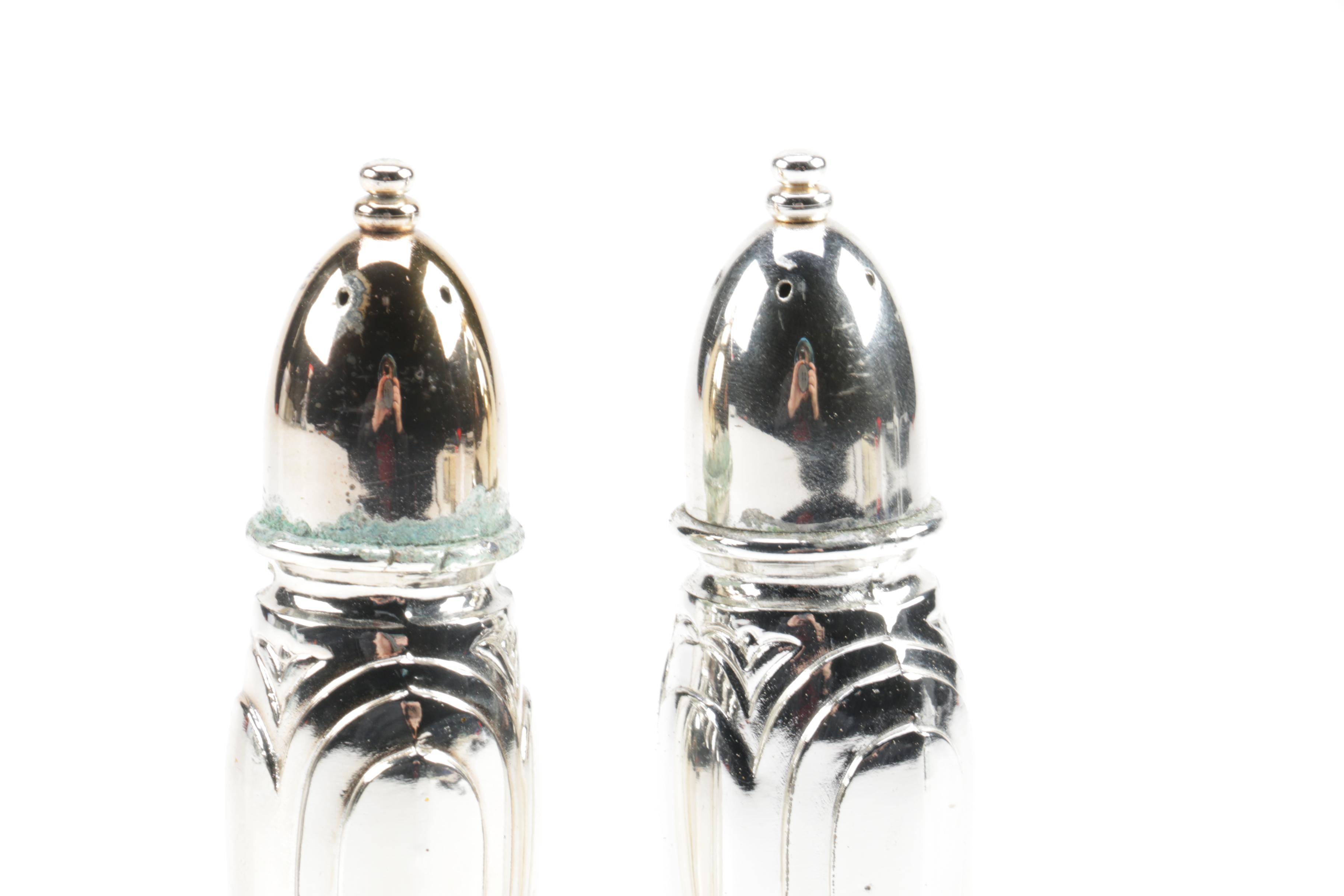 Silver-Plated and Toned Shaker Collection Including Oneida