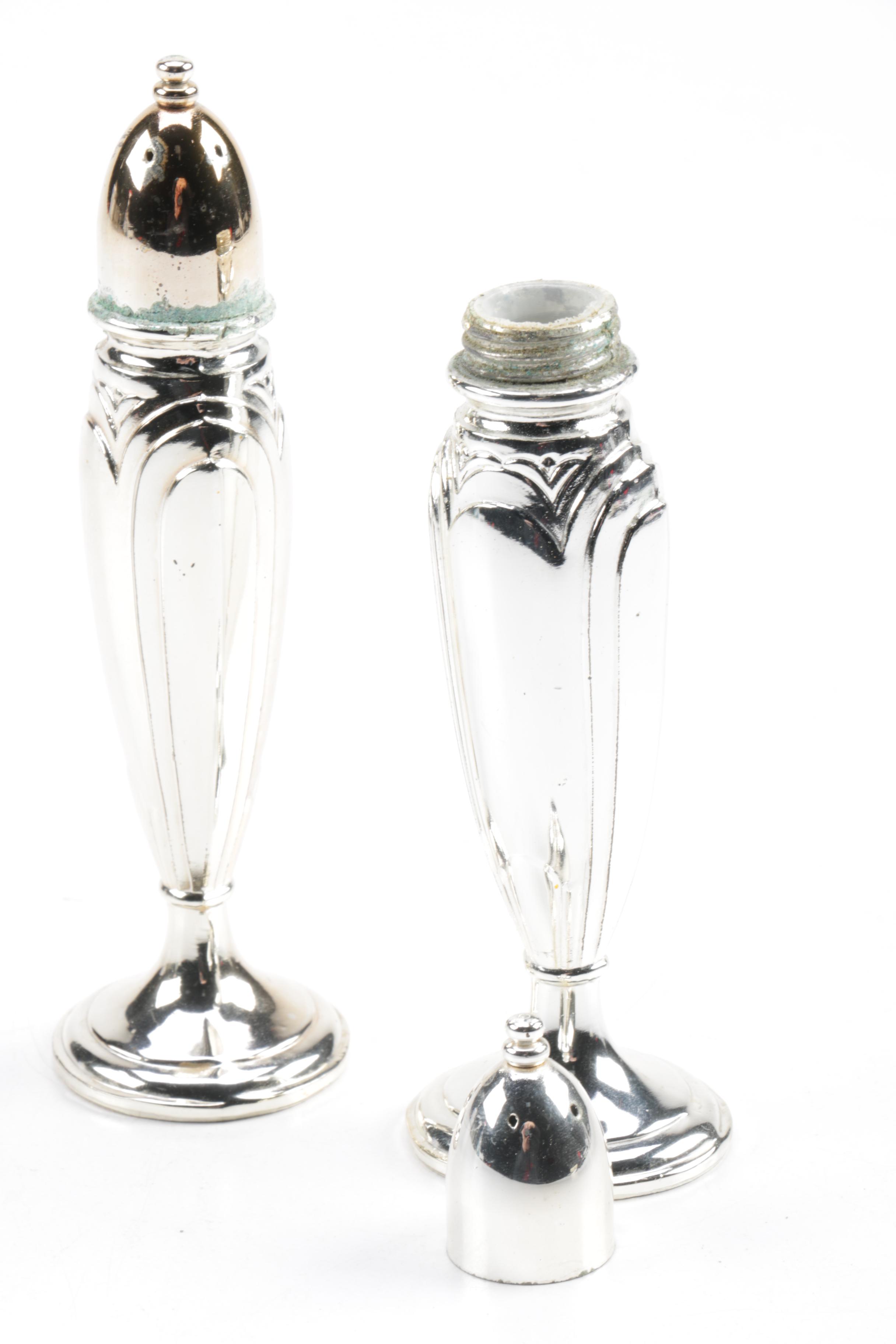 Silver-Plated and Toned Shaker Collection Including Oneida